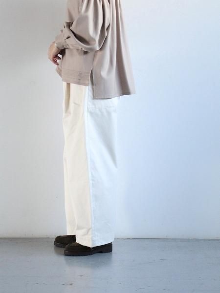 ASEEDONCLOUD HW wide trousers / BIZEN ICHIGO(備前壱号) - Off white