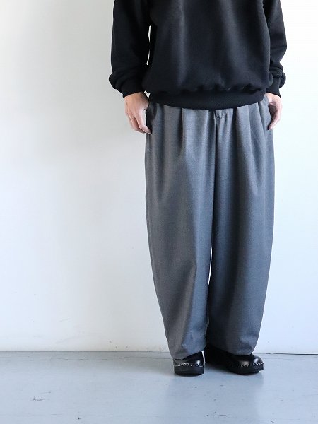 ASEEDONCLOUD (Handwerker) HW wide trousers / Cordura wool - Grey