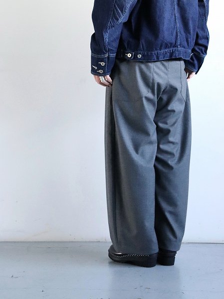 ASEEDONCLOUD (Handwerker) HW wide trousers / Cordura wool - Grey