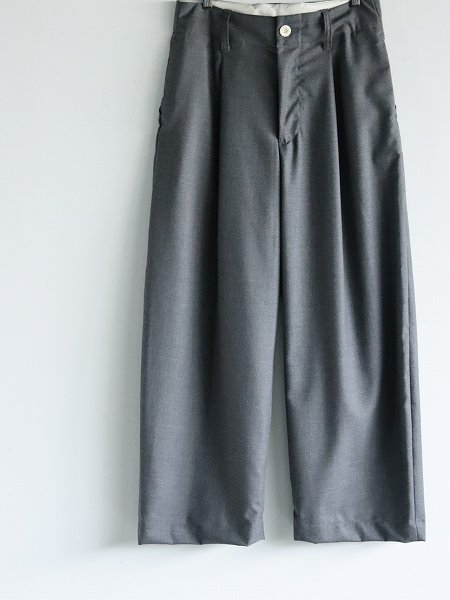 ASEEDONCLOUD (Handwerker) HW wide trousers / Cordura wool - Grey