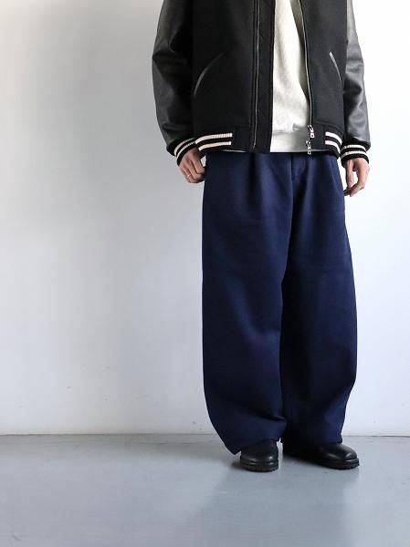 ASEEDONCLOUD (Handwerker) HW wide trousers / Melton denim - Blue