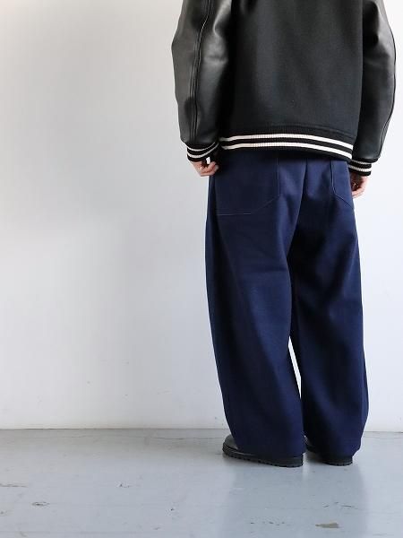 ASEEDONCLOUD (Handwerker) HW wide trousers / Melton denim - Blue