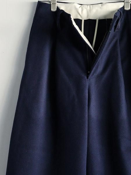 ASEEDONCLOUD (Handwerker) HW wide trousers / Melton denim - Blue