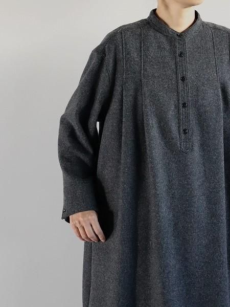 ASSEDONCLOUDHW smock one piece  / Cordura wool - Dark grey