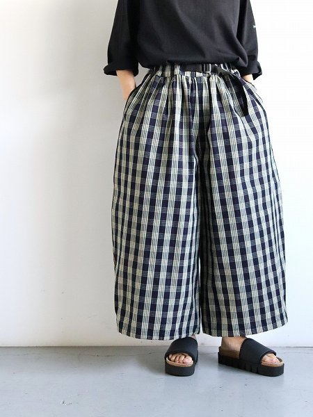 ASEEDONCLOUD (Handwerker) HW culottes / Indigo check