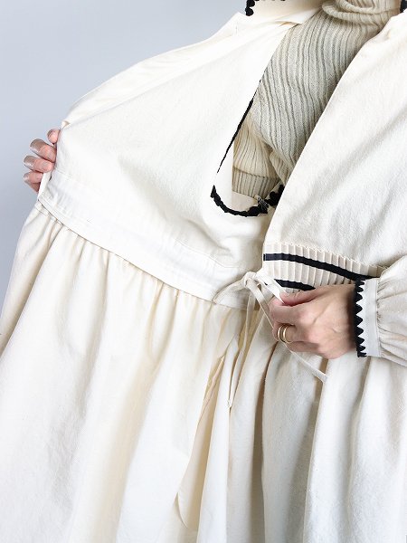 ASEEDONCLOUDShepherd shirt coat / Shepherd antique rags - Off white