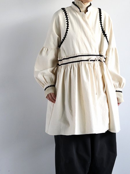 ASEEDONCLOUD　Shepherd shirt coat / Shepherd antique rags - Off white