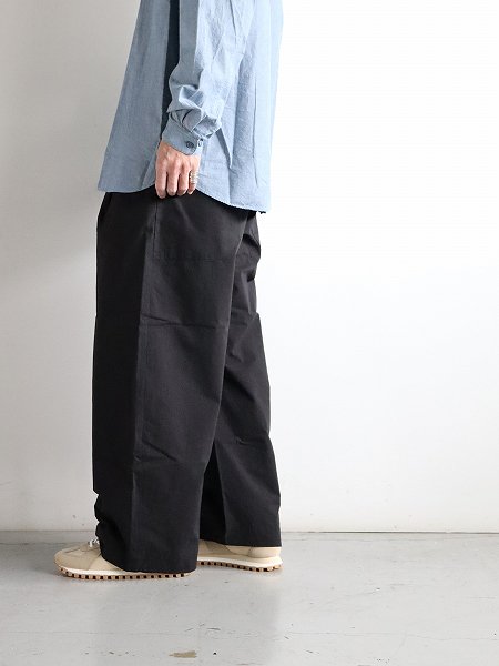 ASEEDONCLOUD (Handwerker) HW wide trousers / Rip strop - Black