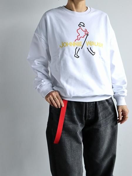 ATELIER AMELOT / FAUXGraphic Sweat / JOHNNIE WALKER - WHITE