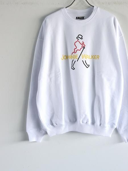ATELIER AMELOT / FAUXGraphic Sweat / JOHNNIE WALKER - WHITE