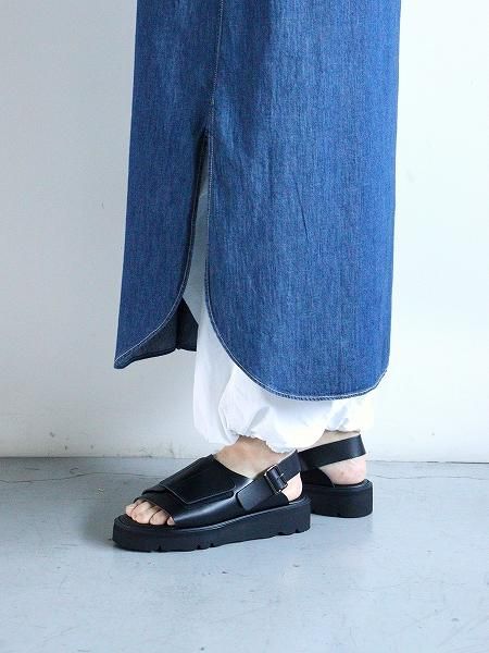 BEAUTIFUL SHOESVELCRO SANDALS / BLACK (no.BSS2512017)