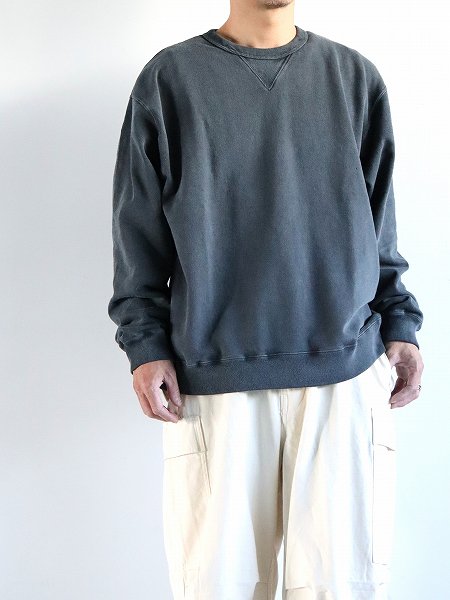 BETTER / PIGMENT DYED SWEAT CREW NECK PULL-OVER