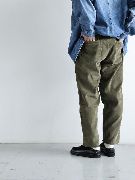 BLEU DE CHINE CO.CORD PANTS / KHAKI
