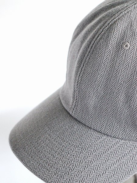 ERA.()HOMMA HERRINGBONE 6PANEL CAP / GRAY (A001H)