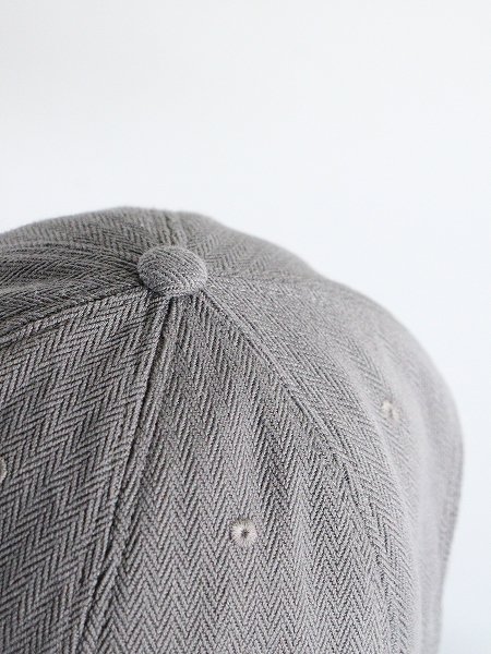 ERA.()HOMMA HERRINGBONE 6PANEL CAP / GRAY (A001H)