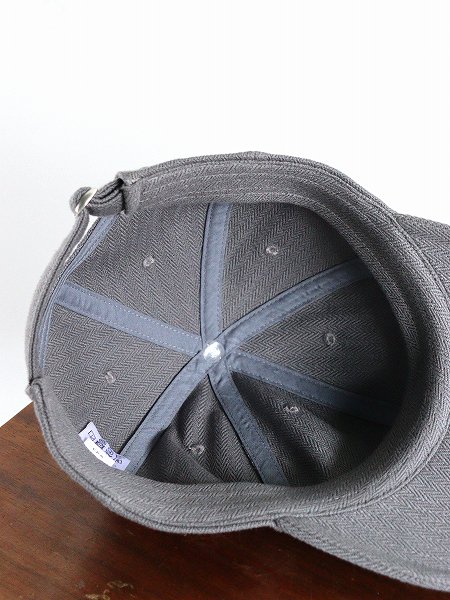 ERA.()HOMMA HERRINGBONE 6PANEL CAP / GRAY (A001H)