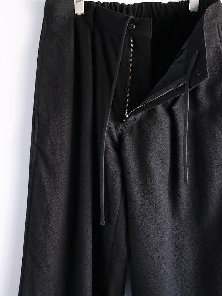 ERA. SHUKUJU WOOL CLASSIC PANTS / BLACK (TL02W)