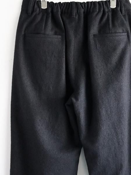 ERA. SHUKUJU WOOL CLASSIC PANTS / BLACK (TL02W)