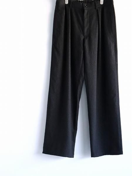 ERA. SHUKUJU WOOL CLASSIC PANTS / BLACK (TL02W)