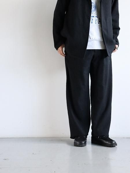 ERA. SHUKUJU WOOL CLASSIC PANTS / BLACK (TL02W)