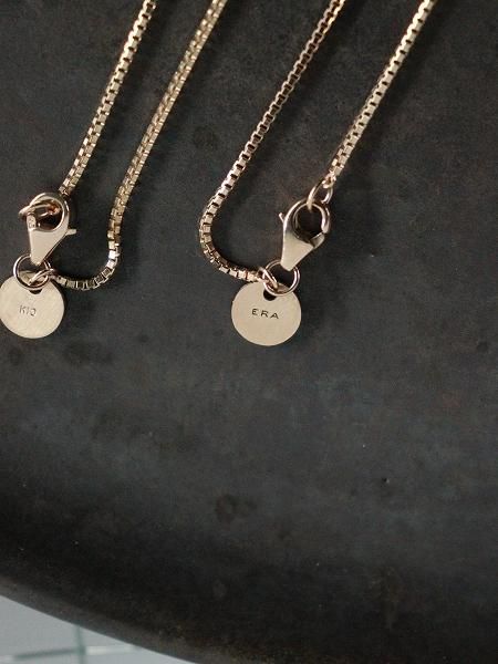 ERA.  イーラ SL014 TWNKL NECKLESS 10K LONG Tranescent / TWNKL NECKLACE 10K GOLD