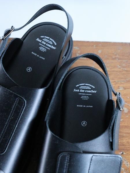 foot the coacher (եåȥ㡼) VELCRO SANDALS / BLACK (no.FTC2512021)