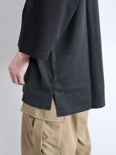 FLISTFIABaseball 3/4 Sleeve T-Shirts / Charcoal  Black