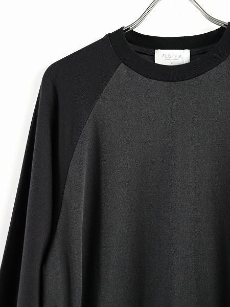 FLISTFIABaseball 3/4 Sleeve T-Shirts / Charcoal  Black