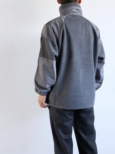 FLISTFIA Military Fleece Jacket / Charcoal Gray