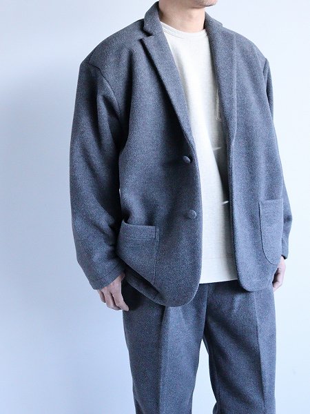 FLISTFIALoose Fit Jacket Cardigan / Charcoal Gray