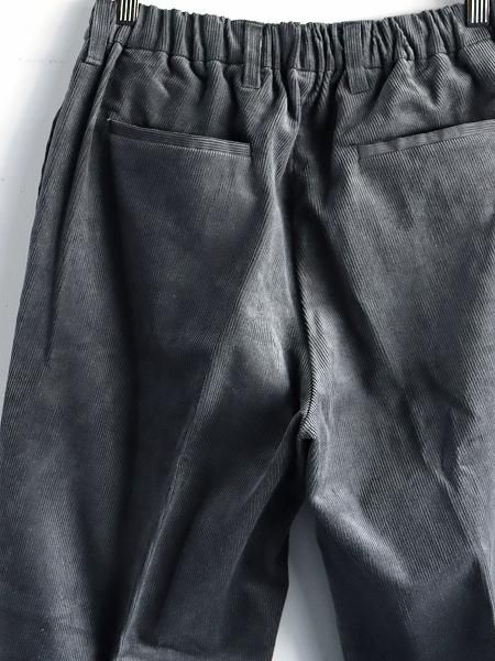 FLISTFIA (եꥹȥե)Tuck Wide Trousers / Charcoal Blue