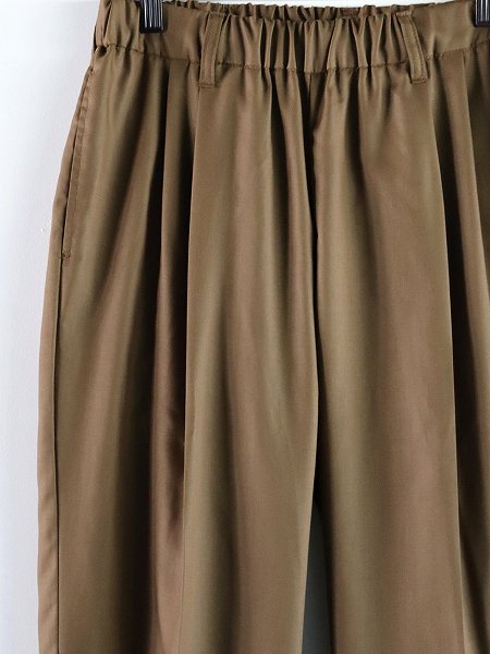 FLISTFIA (եꥹȥե)Tuck Wide Trousers / Bronze