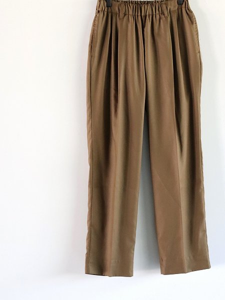 FLISTFIA (եꥹȥե)Tuck Wide Trousers / Bronze