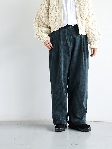 KLOKEInterim Cord Pant / Petrol Blue