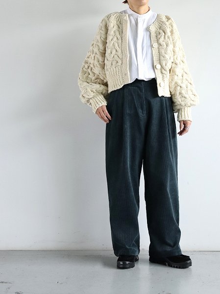 KLOKEInterim Cord Pant / Petrol Blue