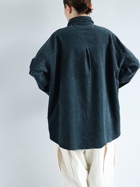 KLOKEProclaim Cord Shirt / Petrol Blue