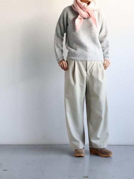 HARLEYCroped Crew-neck Pullover - Supersoft LambsWool / UGIE PEARL