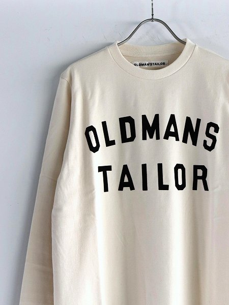 OLDMAN'S TAILOR　OMT PRINT CREW NECK L/S T-SHIRTS (no.1013)