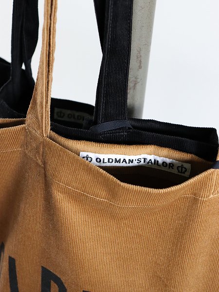 OLDMAN'S TAILOR OMT PRINT TOTE BAG / CORDUROY (no.1035)