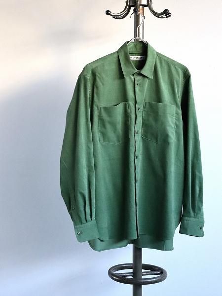 OLDMAN'S TAILOR (ɥޥ󥺥ơ顼) DOUBLE POCKET SHIRTS / CORDUROY GREEN