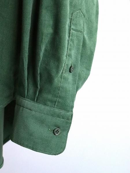 OLDMAN'S TAILOR (ɥޥ󥺥ơ顼) DOUBLE POCKET SHIRTS / CORDUROY GREEN