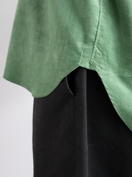 OLDMAN'S TAILOR (ɥޥ󥺥ơ顼) DOUBLE POCKET SHIRTS / CORDUROY GREEN