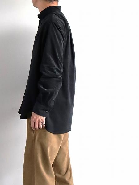 OLDMAN'S TAILOR (ɥޥ󥺥ơ顼) DOUBLE POCKET SHIRTS / CORDUROY BLACK