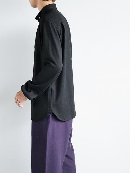 OLDMAN'S TAILOR (ɥޥ󥺥ơ顼) SMALL BD SHIRT / WOOL BLACK