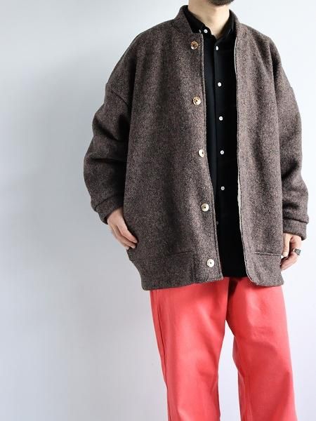 OLDMAN'S TAILOR (ɥޥ󥺥ơ顼) SMALL BD SHIRT / WOOL BLACK