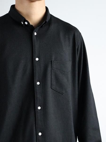 OLDMAN'S TAILOR (ɥޥ󥺥ơ顼) SMALL BD SHIRT / WOOL BLACK