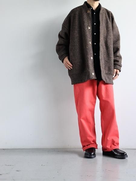 OLDMAN'S TAILOR (ɥޥ󥺥ơ顼) SMALL BD SHIRT / WOOL BLACK