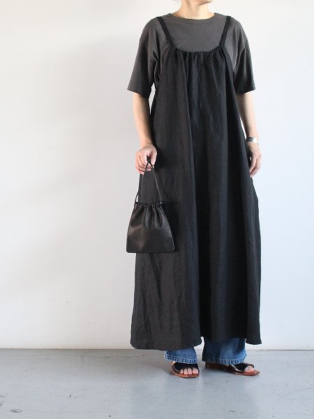 ORDINARY FITSSTRAP DRESS / BLK (OF-O046)