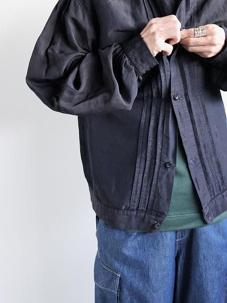 OUTIL VESTE BAYEUX / BLACK INDIGO (OV-T045)