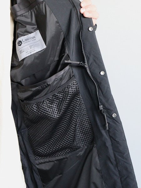 LANTERNHEATING QUILT COAT / BLACK